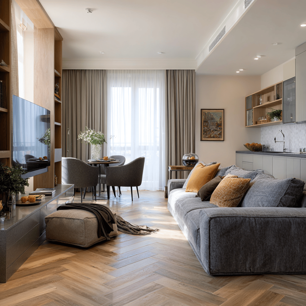 Плитка SPC CronaFloor Herringbone 2.0 Дуб Авиньон H019 / laminatomsk.ru