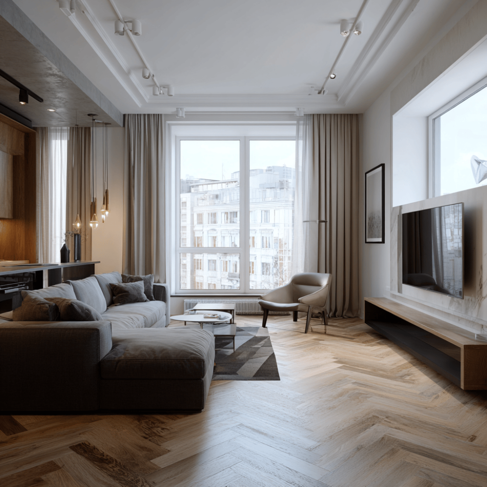 Плитка SPC CronaFloor Herringbone 2.0 Дуб Ренн H014 / laminatomsk.ru