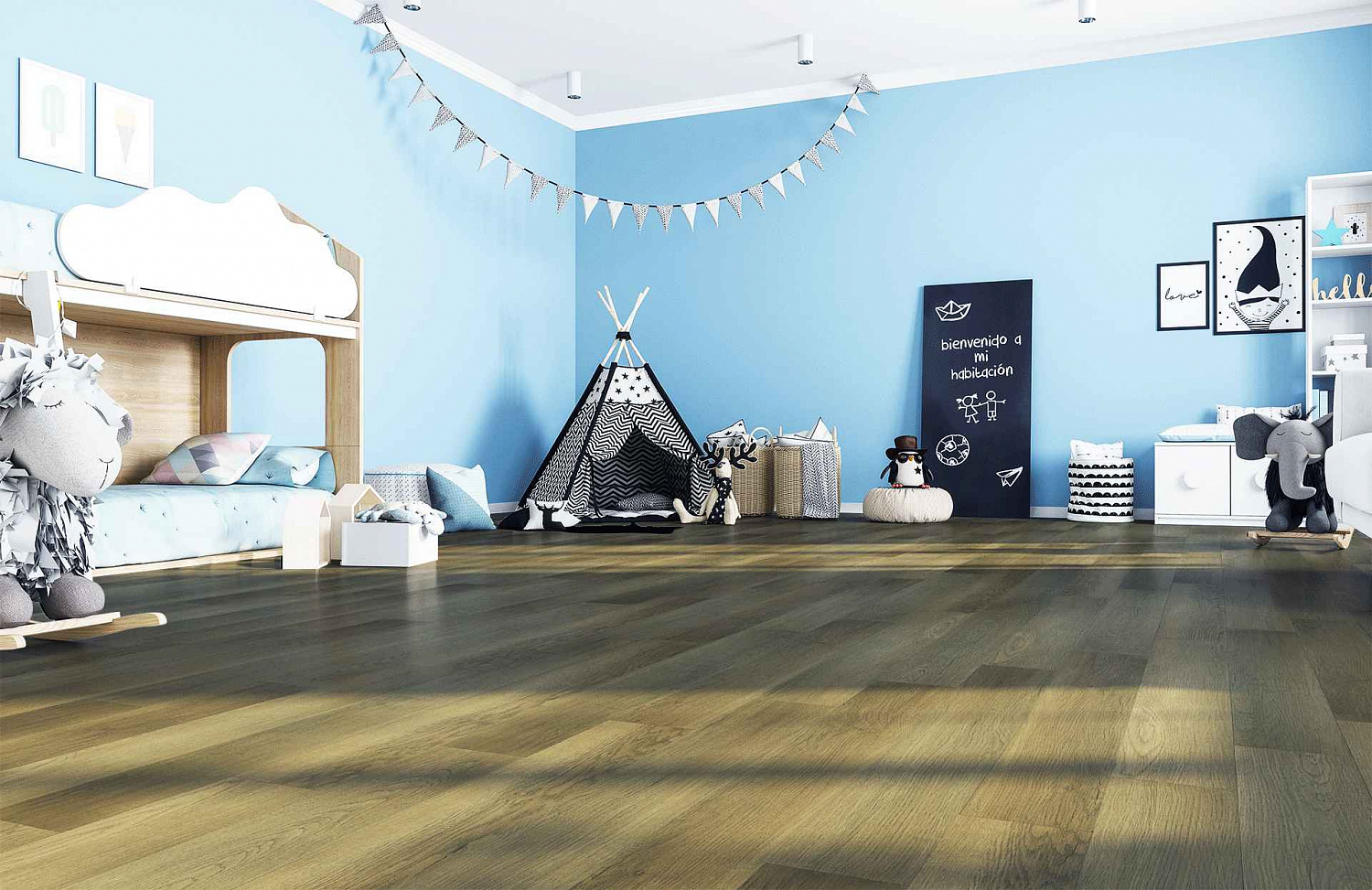 SPC-ламинат Home Expert Natural Дуб Золотой лес градиент (замковая)