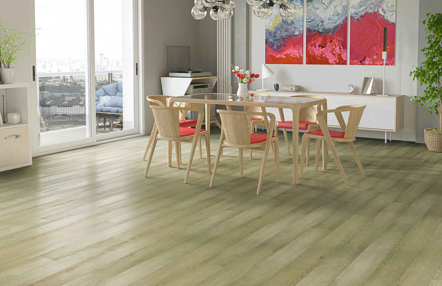SPC-ламинат Home Expert Natural Дуб Канадский лес градиент (замковая)