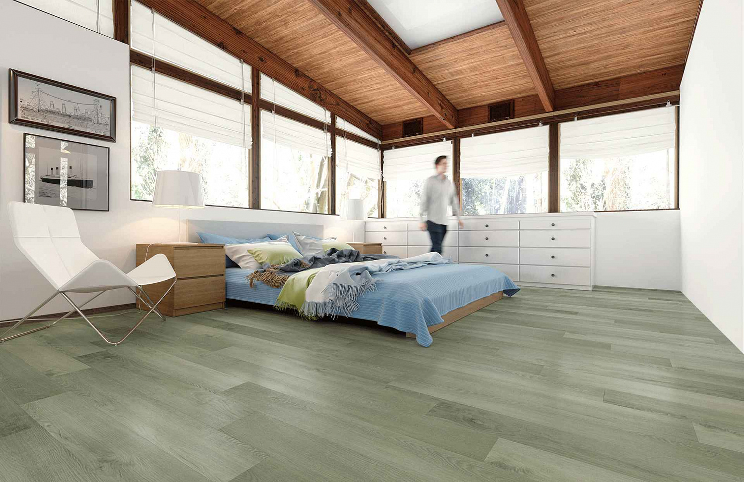 SPC-ламинат Home Expert Natural Дуб Лесной дождь градиент (замковая)