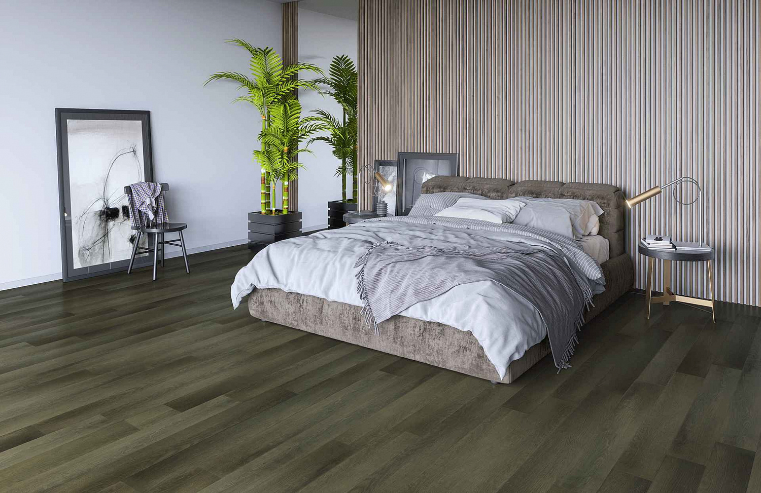 SPC-ламинат Home Expert Natural Дуб Ночной лес градиент (замковая)