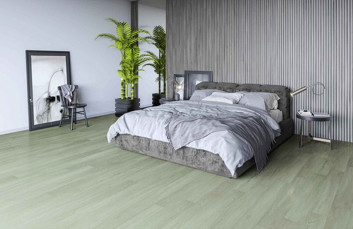 SPC-ламинат Home Expert Natural Дуб Густой туман (замковая)