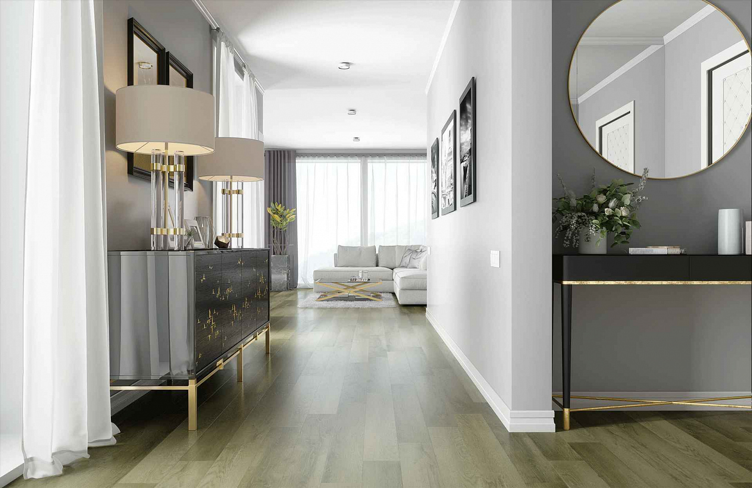SPC-ламинат Home Expert Natural Дуб Весенний луг градиент (замковая)