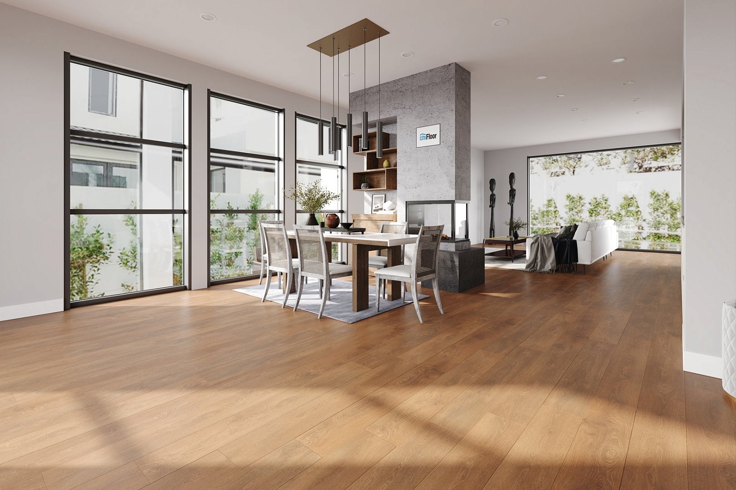 Виниловый SPC ламинат CM Floor ScandiWood LVT 18 Дуб Корица