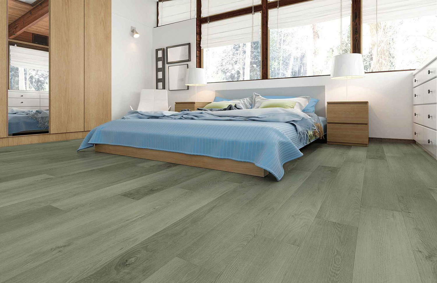 SPC-ламинат Home Expert Natural Дуб Лесной дождь градиент (замковая)