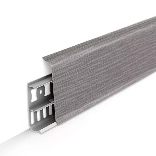 Напольный плинтус ПВХ Дуб пепельный 210 85х22х2200 мм / laminatomsk.ru